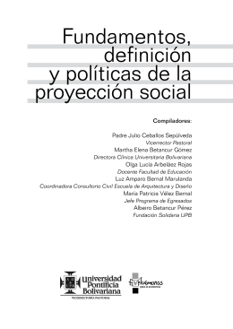 Fundamentos, definición y políticas de la proyección social