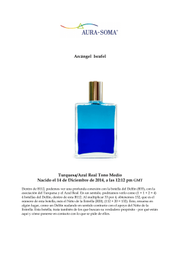 Arcángel Israfel Turquesa/Azul Real Tono Medio Nacido el 14 de