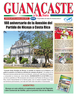 188 aniversario de la Anexión del Partido de Nicoya a Costa Rica