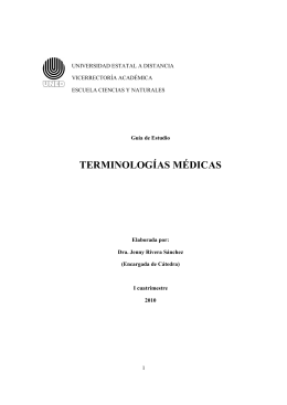 GE3155 Terminología médica - 2010 - Salud
