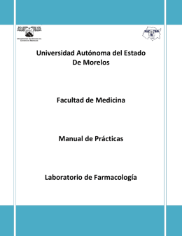 Manual de prácticas de farmacología