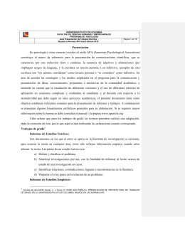 Normas APA Sexta Versión - Universidad Piloto de Colombia