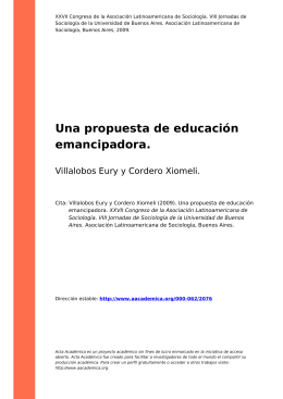 Una propuesta de educación emancipadora