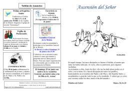 Ascensión del Señor - Misiones Catolicas de lengua española