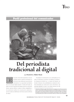 Del periodista tradicional al digital