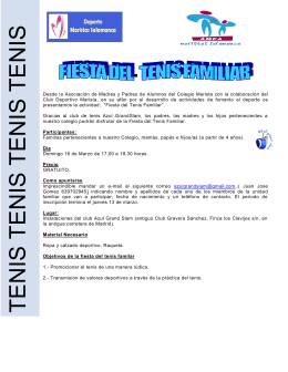 Fiesta del Tenis Familiar - Colegio Marista Champagnat