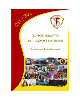 Proyecto Educativo Institucional Franciscano