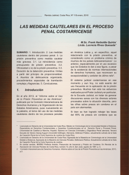las medidas cautelares en el proceso penal costarricense