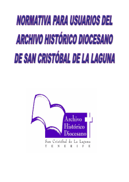 Archivo Histórico - Obispado de Tenerife