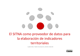 El SITNA como proveedor de datos para la