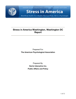 Washington DC - American Psychological Association