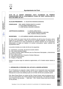 Acta Pleno 02/2015 - Ayuntamiento de Cirat