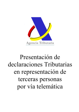 Presentación de declaraciones Tributarias en representación de
