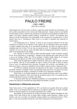 Paulo Freire - International Bureau of Education