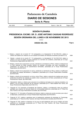 Sumario en PDF - Parlamento de Cantabria