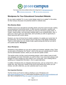 Wordpress for Your Educational Consultant Website