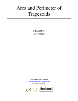 Area and Perimeter of Trapezoids