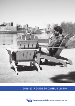 2016-2017 guide to campus living