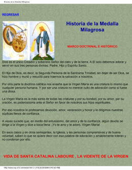Historia de la Medalla Milagrosa