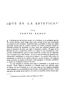 AnalesIIE02, UNAM, 1938. ¿Qué es la estética?