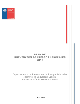 plan de prevención de riesgos laborales 2015