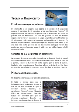 TEORÍA DE BALONCESTO. Historia del baloncesto.