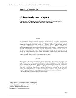 Histerectomía laparoscópica