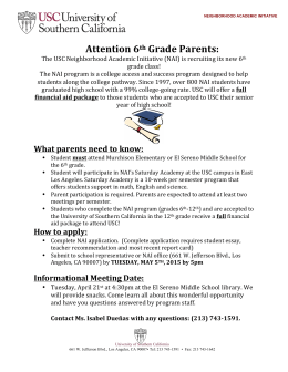 Attention 6th Grade Parents