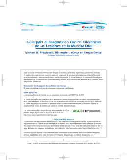 Guía para el Diagnóstico Clínico Diferencial de las Lesiones de la