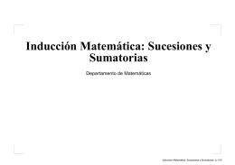 Inducción Matemática: Sucesiones y Sumatorias