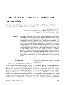 Inmunidad antitumoral en neoplasias intraoculares