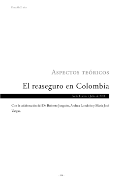 El reaseguro en Colombia