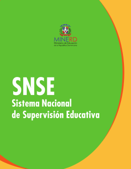 SISTEMA NACIONAL DE SUPERVISIÓN EDUCATIVA