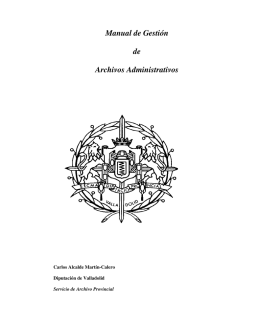 Manual de Gestión de Archivos Administrativos