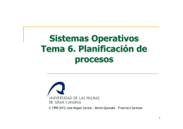 so-06-Planificacion de procesos - La web de Sistemas Operativos