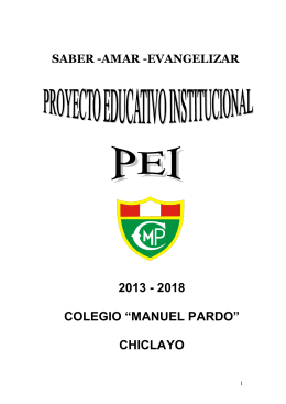 Proyecto Educativo Institucional.