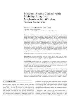 Medium Access Control with Mobility