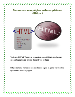 Como crear una página web completa en HTML – 4