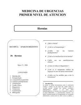 Hernias - Secretaría de Salud del Estado de México