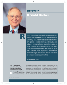 Ronald Ballou - Sistema de Bibliotecas FGV