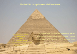 10. Primeras civilizaciones