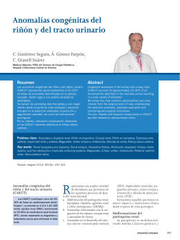 Anomalías congénitas del riñón y del tracto urinario