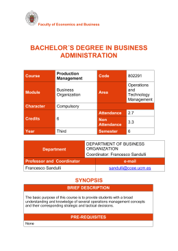 BACHELOR IN BUSINESS ADMINISTRATION