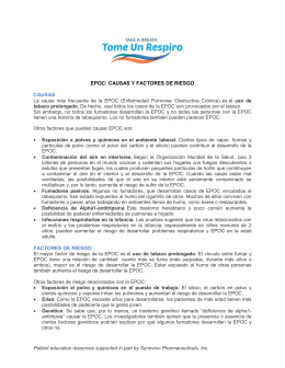 EPOC: CAUSAS Y FACTORES DE RIESGO CAUSAS FACTORES