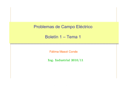 Problemas de Campo Eléctrico Boletín 1 – Tema 1