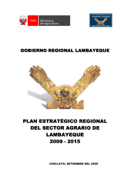 PERSA Lambayeque - Ministerio de Agricultura