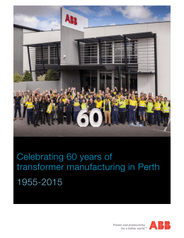Celebrating 60 years of transformer manufacturing in Perth