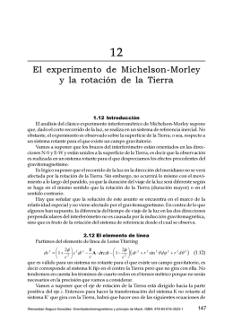 El experimento de Michelson-Morley y la rotación de la