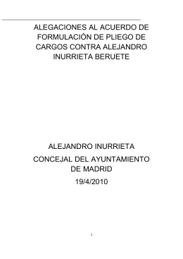 Texto de las alegaciones presentadas por Alejandro Inurrieta