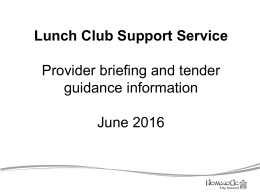 Lunch Clubs Tender Guidance FINAL